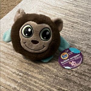 Brown and Blue Bubble Wrapper Toy